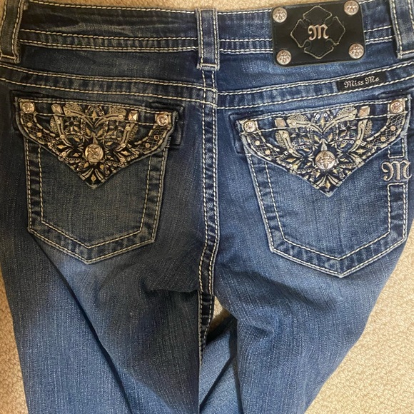 Miss Me Dark Blue Boot Cut Jeans - Picture 3 of 4